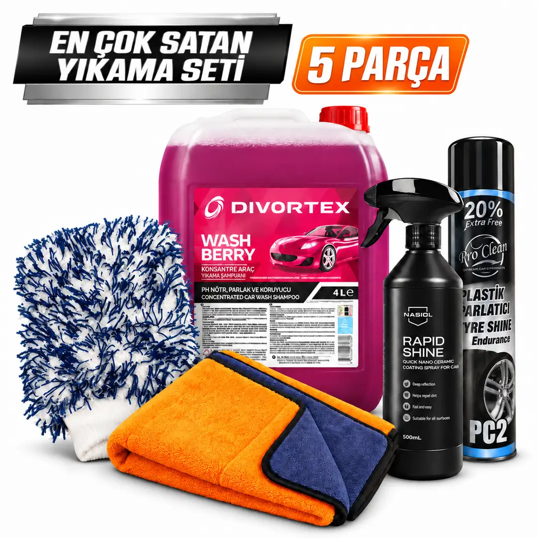 En Çok Satan Yıkama Seti 5 Parça 