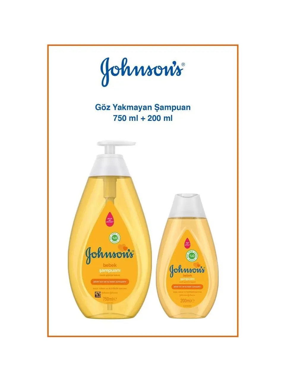 Johson's Baby Johnson's baby Bebek Şampuanı 750+200ML