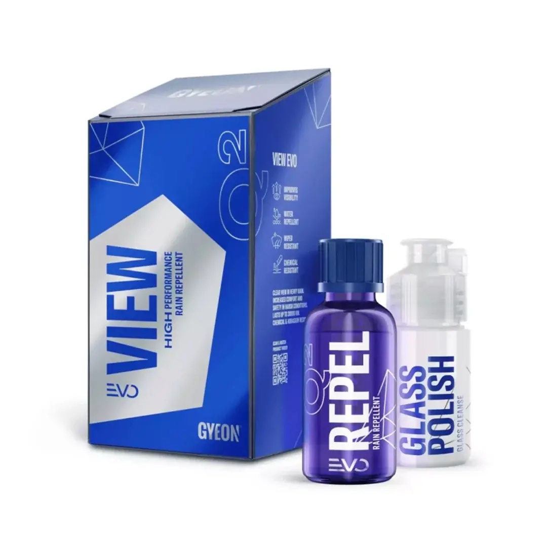 GYEON Q² View EVO Cam Su İtici Yağmur Kaydırıcı Seramik Kaplama – 20 ml