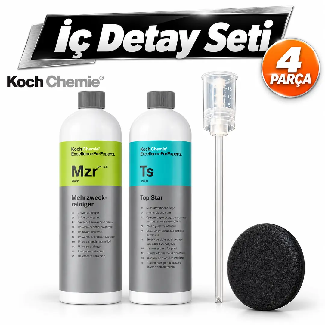 Koch Chemie İç Detay Seti 4 Parça Mzr-Ts vs.