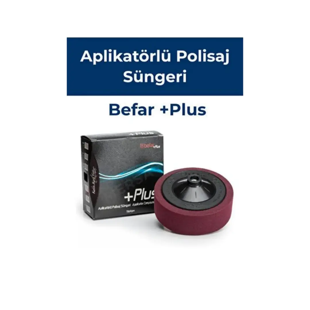 BEFAR APLİKARTÖRLÜ POLİSAJ SÜNGERİ BORDO 150MM