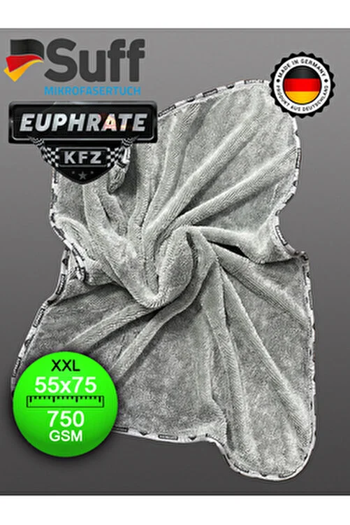 EUPHRATE%20KFZ%2075x55cm%20Alman%20Üretim%20750%20Gsm%20Tank%20Bezi%20Gri-Mavi%20Renk%201%20ADET%20